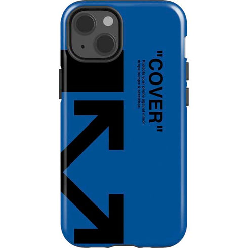 Black and Blue Arrows iPhone 15 Impact Case