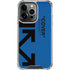 Black and Blue Arrows iPhone 14 Pro Clear Case