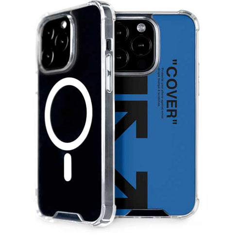 Black and Blue Arrows iPhone 15 Pro MagSafe Case