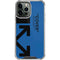 Black and Blue Arrows iPhone 15 Pro Max Clear Case