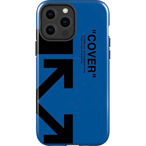 Black and Blue Arrows iPhone 15 Pro Max Impact Case