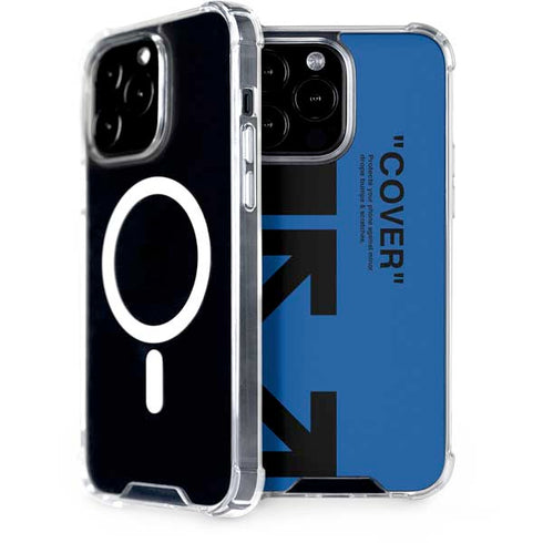 Black and Blue Arrows iPhone 15 Pro Max MagSafe Case