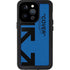 Black and Blue Arrows iPhone 14 Pro Waterproof Case