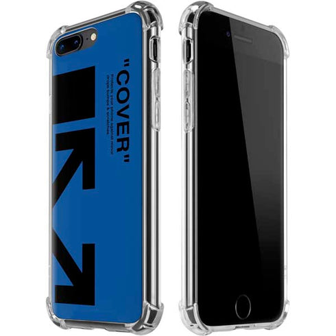 Black and Blue Arrows iPhone 7/8 Plus Clear Case
