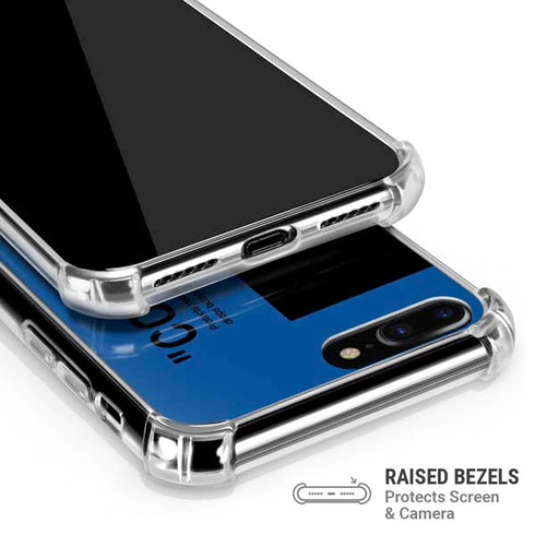 Black and Blue Arrows iPhone 7/8 Plus Clear Case