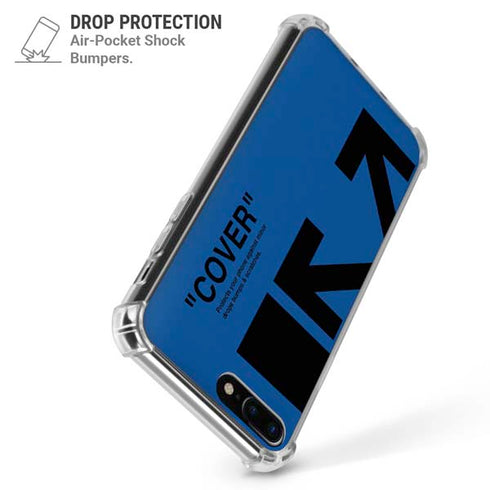 Black and Blue Arrows iPhone 7/8 Plus Clear Case
