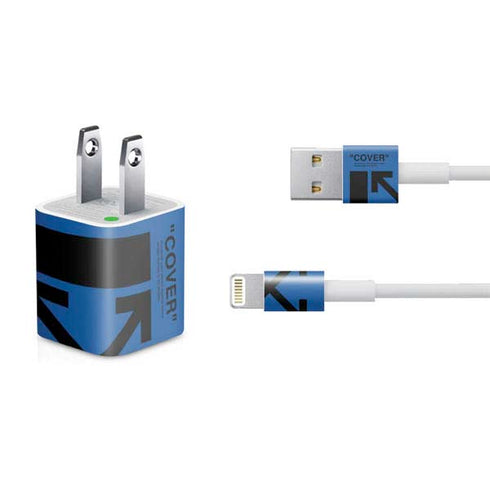 Black and Blue Arrows iPhone Charger (5W USB) Skin