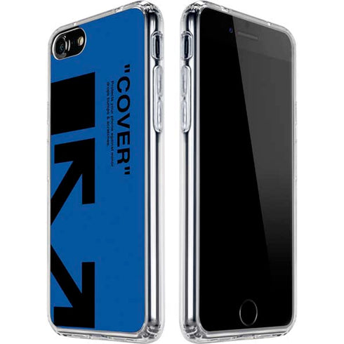 Black and Blue Arrows iPhone SE (2nd & 3rd Gen) Clear Case