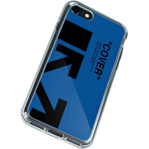 Black and Blue Arrows iPhone SE (2nd & 3rd Gen) Clear Case