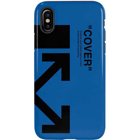 Black and Blue Arrows iPhone X Pro Case