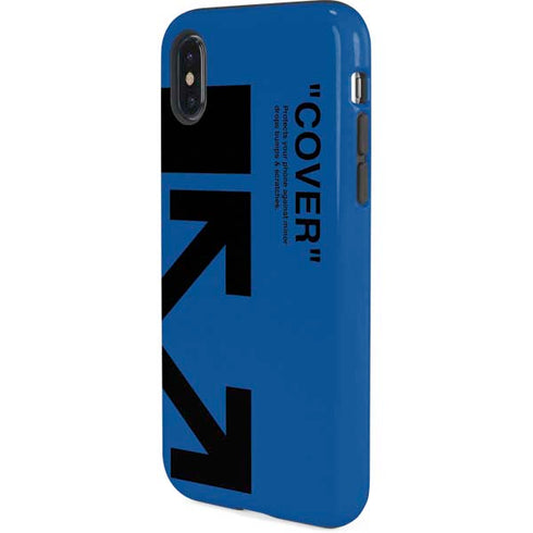 Black and Blue Arrows iPhone X Pro Case