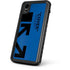 Black and Blue Arrows iPhone XR Waterproof Case
