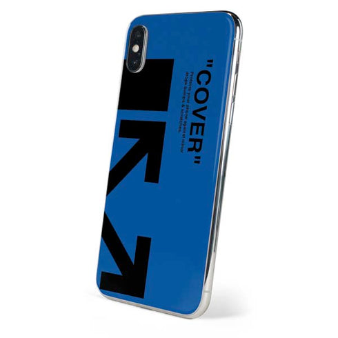 Black and Blue Arrows iPhone XS Skin