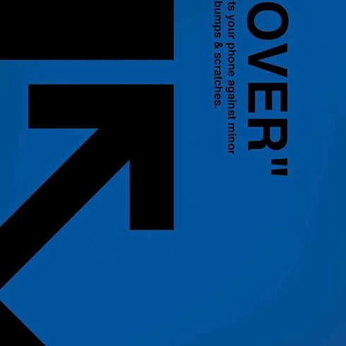 Black and Blue Arrows iPhone XS Skin