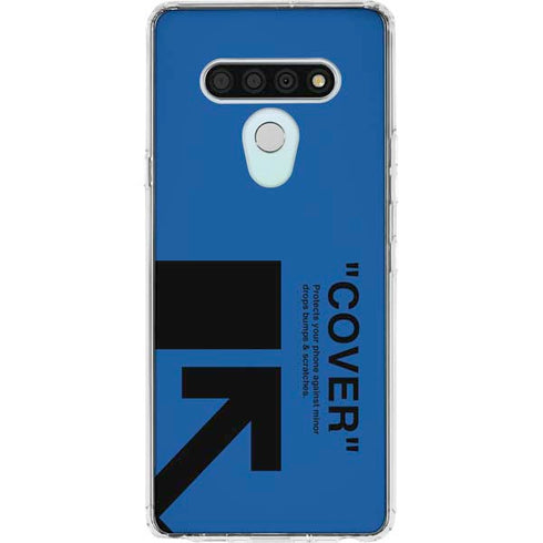 Black and Blue Arrows LG Stylo 6 Clear Case