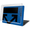 Black and Blue Arrows MacBook Pro 13in (2020) Case plus Skin