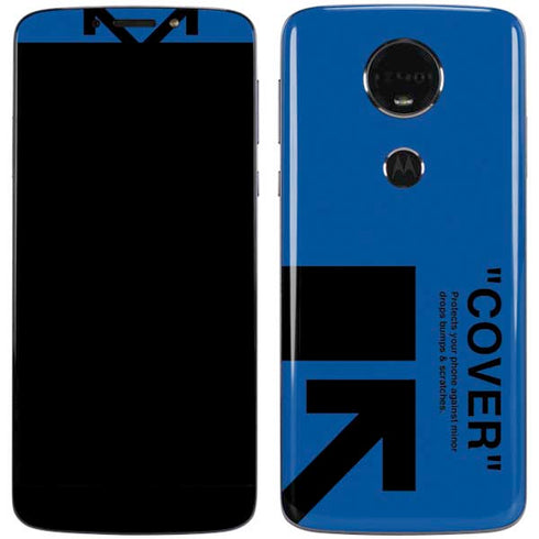 Black and Blue Arrows Moto E5 Plus Skin