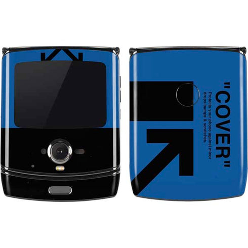 Black and Blue Arrows Motorola RAZR Skin