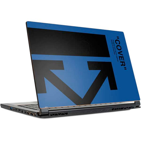 Black and Blue Arrows MSI GS65 Stealth Laptop Skin