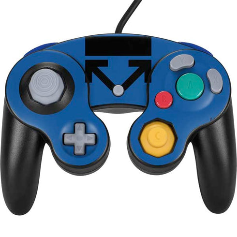 Black and Blue Arrows Nintendo GameCube Controller Skin