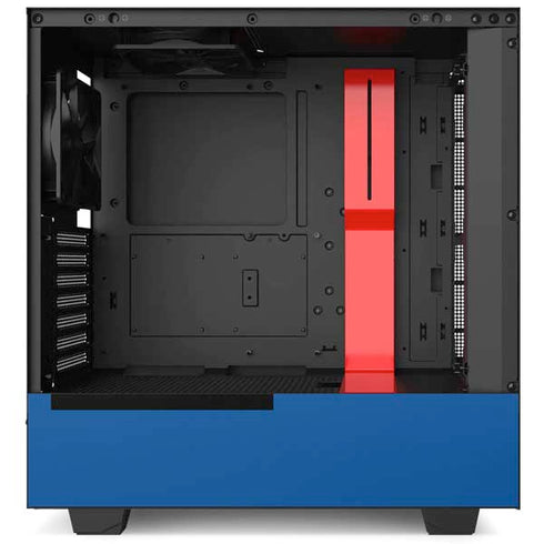 Black and Blue Arrows NZXT H510 Compact ATX Mid-Tower Case Skin