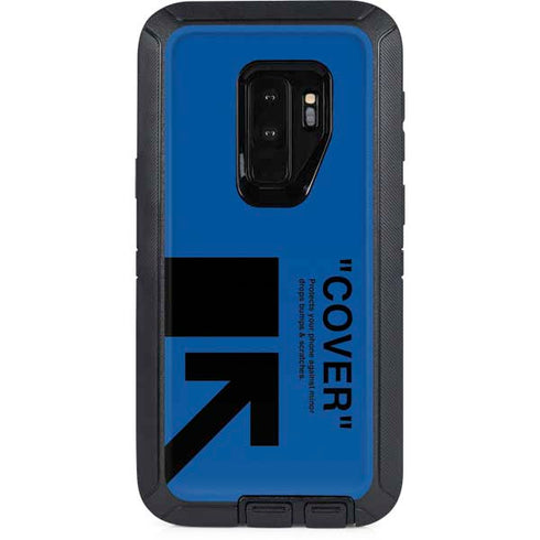 Black and Blue Arrows Otterbox Defender Galaxy Skin