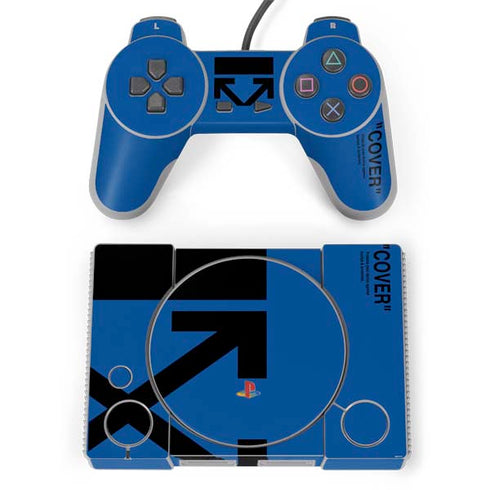 Black and Blue Arrows PlayStation Classic Bundle Skin