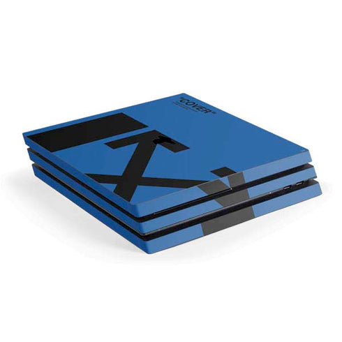 Black and Blue Arrows PS4 Pro Console Skin