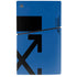 Black and Blue Arrows PS5 Slim Digital Edition Console Skin
