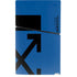 Black and Blue Arrows PS5 Slim Digital Edition Console Skin
