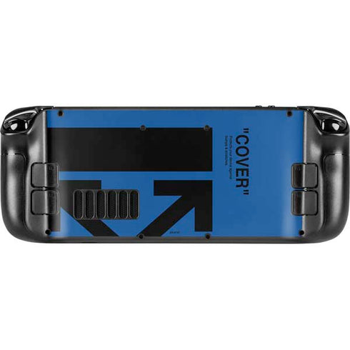 Black and Blue Arrows Steam Deck Handheld Gaming Computer Skin