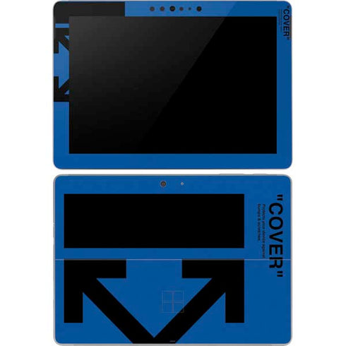 Black and Blue Arrows Surface Go Skin