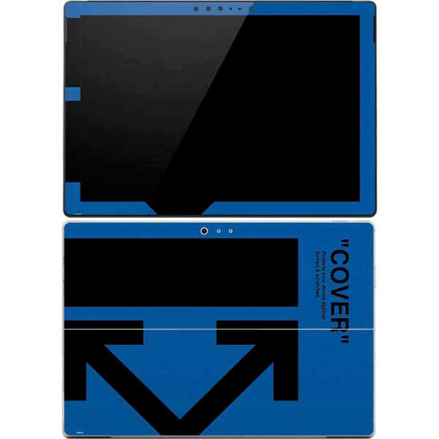 Black and Blue Arrows Surface Pro 4 Skin