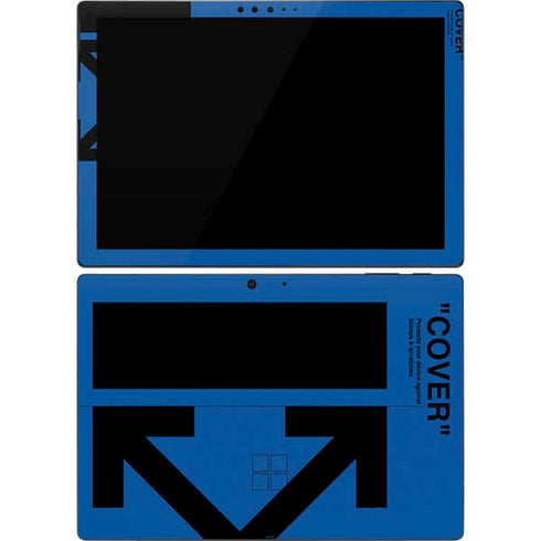Black and Blue Arrows Surface Pro 7 Skin
