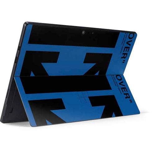 Black and Blue Arrows Surface Pro 7 Skin
