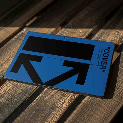 Black and Blue Arrows Surface Pro 7 Skin