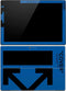 Black and Blue Arrows Surface Pro (2017) Skin