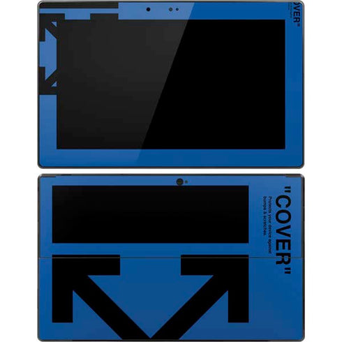 Black and Blue Arrows Surface Pro Tablet Skin