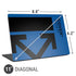 Black and Blue Arrows Universal Laptop 11in (8.8 x 6.2in) Skin