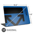 Black and Blue Arrows Universal Laptop 13in (10.6 x 7.6in) Skin