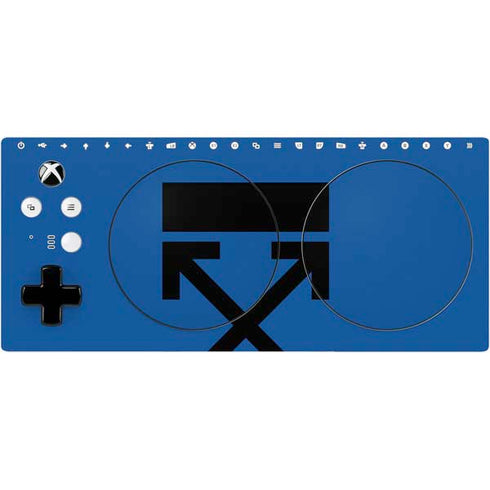 Black and Blue Arrows Xbox Adaptive Controller Skin