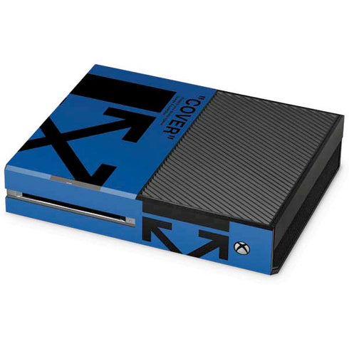 Black and Blue Arrows Xbox One Console Skin