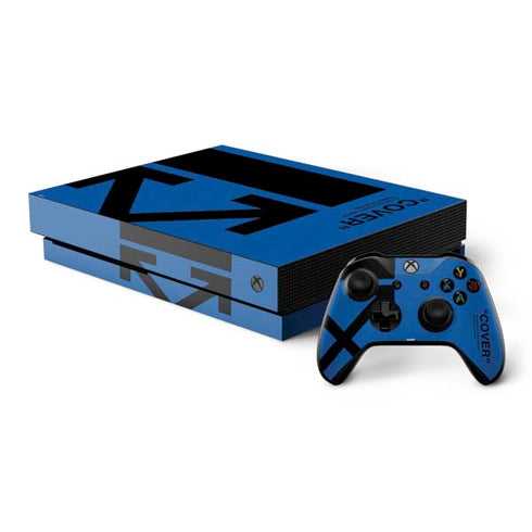 Black and Blue Arrows Xbox One X Bundle Skin