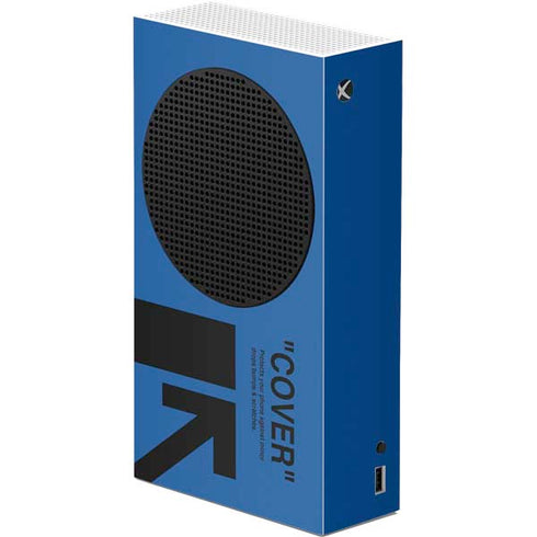 Black and Blue Arrows Xbox Series S Console Skin