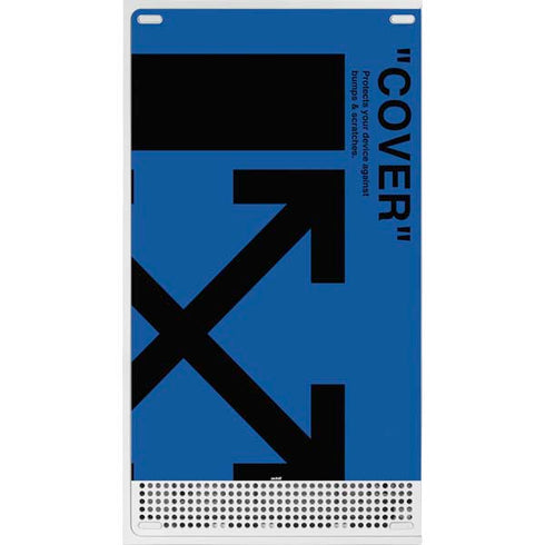 Black and Blue Arrows Xbox Series S Console Skin