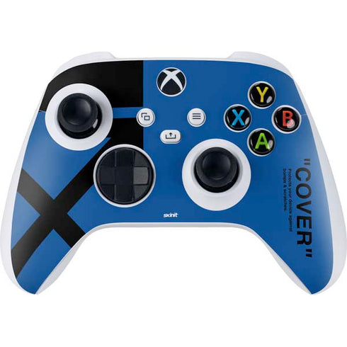Black and Blue Arrows Xbox Series S Controller Skin