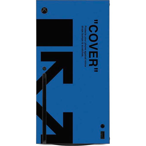 Black and Blue Arrows Xbox Series X Console Skin