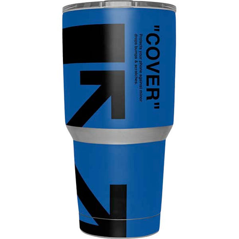 Black and Blue Arrows Yeti 30oz Rambler Tumbler Skin