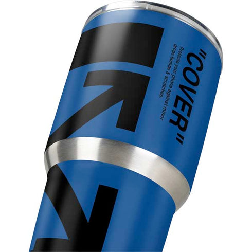Black and Blue Arrows Yeti 30oz Rambler Tumbler Skin