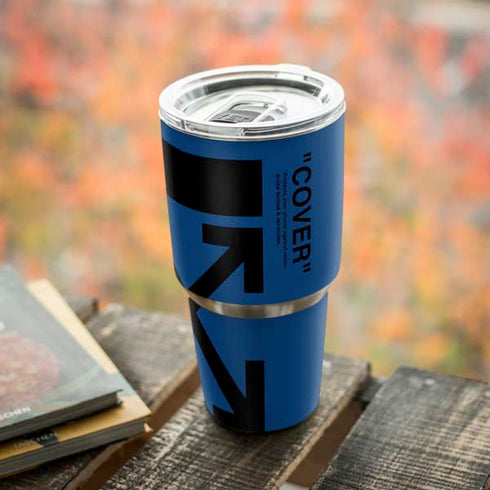 Black and Blue Arrows Yeti 30oz Rambler Tumbler Skin